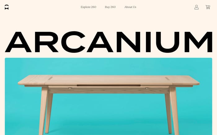 Arcanium website preview