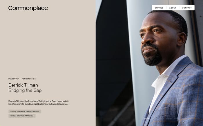 Commonplace website preview