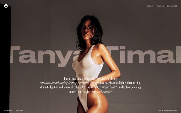 Tanya Timal website preview