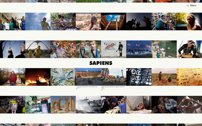 Sapiens website preview