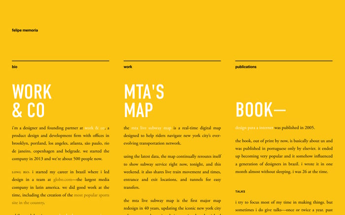 Felipe Memoria website preview