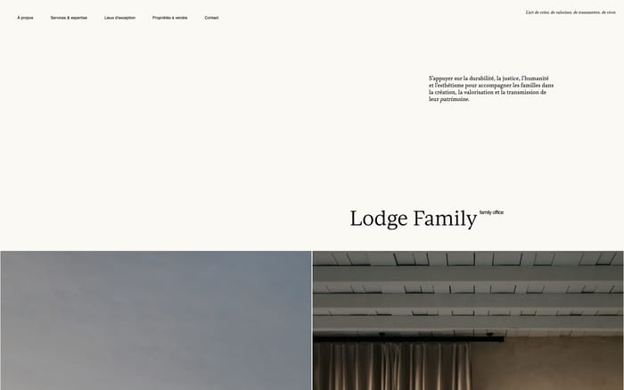 Lodge family website preview