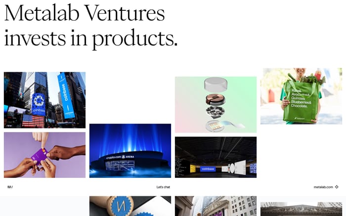 Metalab Ventures website preview