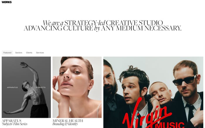 Works Studio website preview