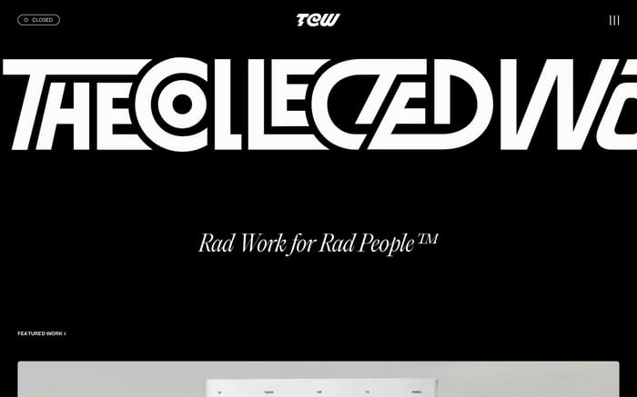 The Collected Works website preview