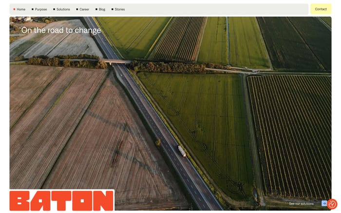 Baton Transport website preview