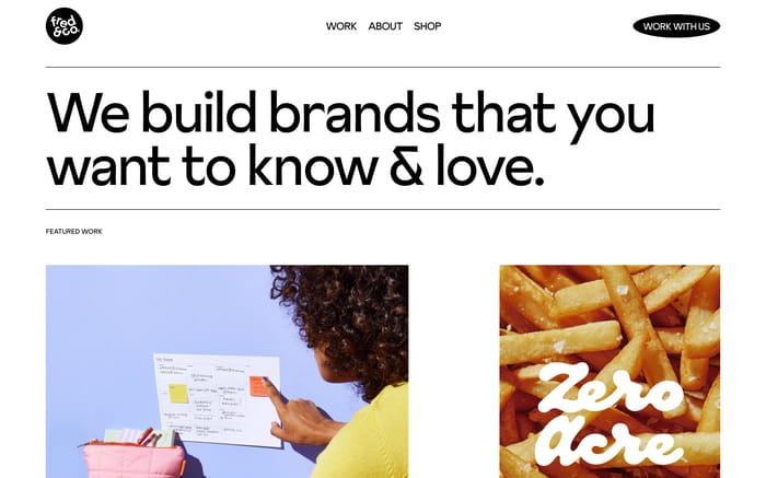 Fred&co website preview
