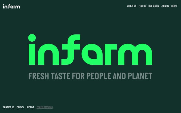 Infarm website preview