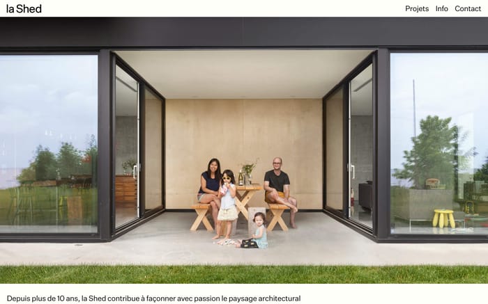 La Shed Architecture website preview