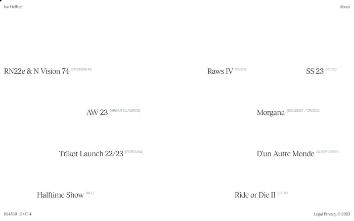 Ivo Heffner website preview