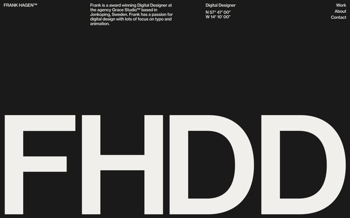 Frank Hagen website preview