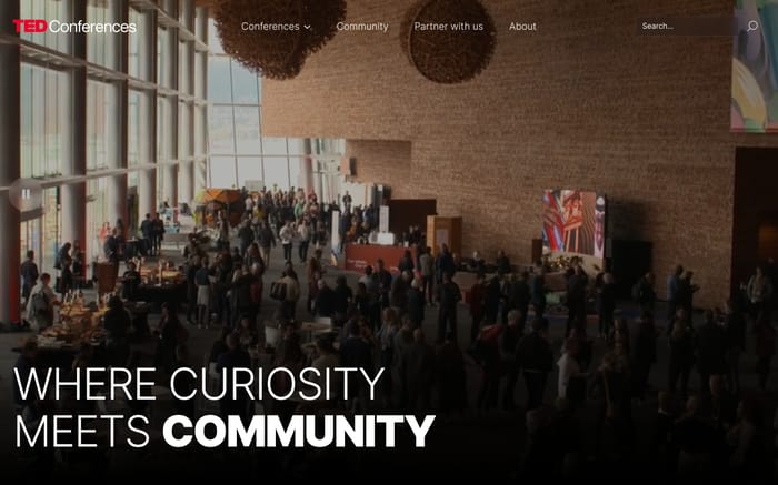 TED Conferences website preview