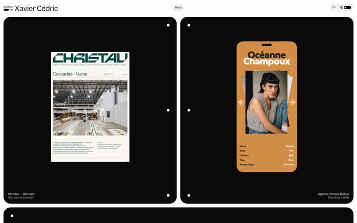Xavier Cédric website preview