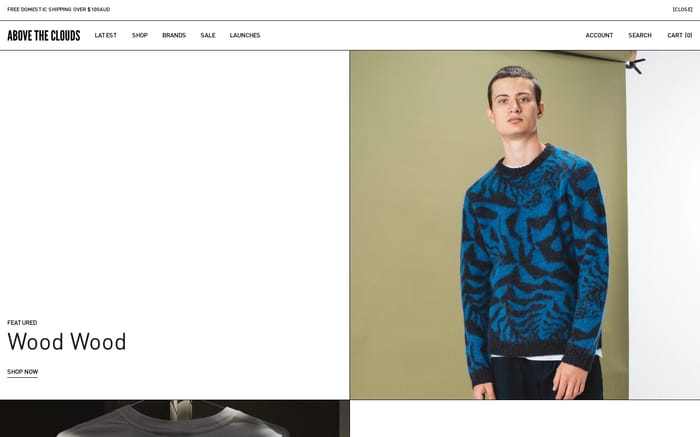 Above The Clouds website preview