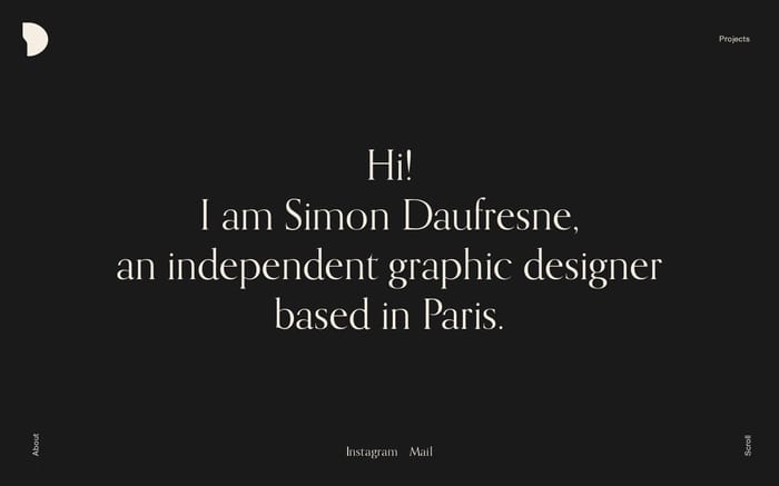 Simon Daufresne website preview