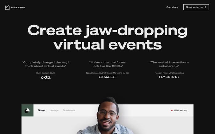 Welcome website preview