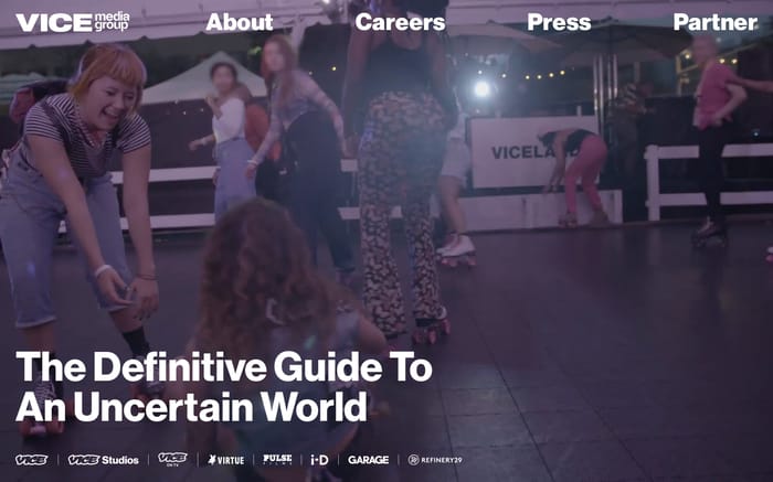 Vice website preview