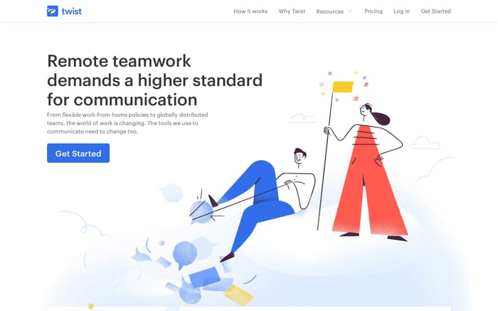 Twist website preview