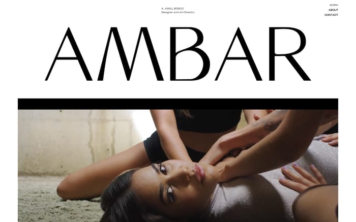 Ambar Amill Bosco website preview