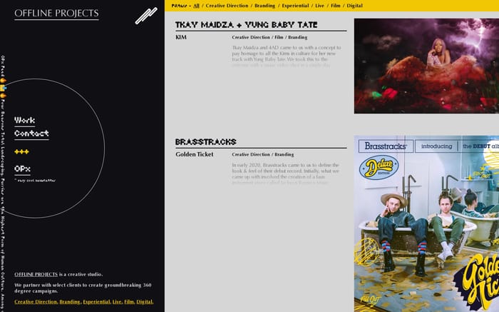Offline Projects website preview