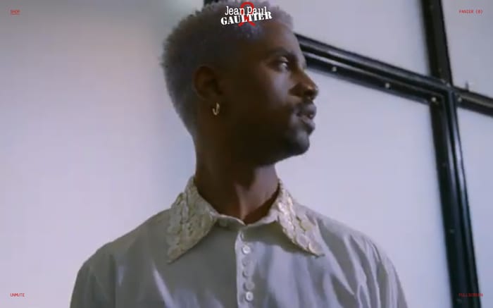 Jean Paul Gaultier Sidaction website preview