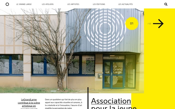 Le grand large website preview