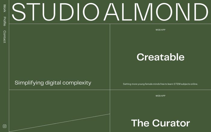 Studio Almond website preview