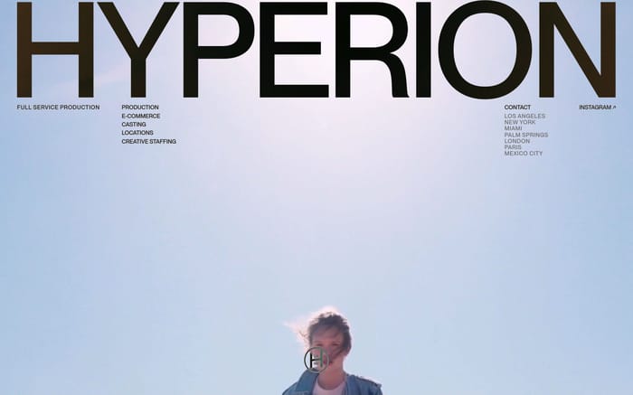 Hyperion website preview