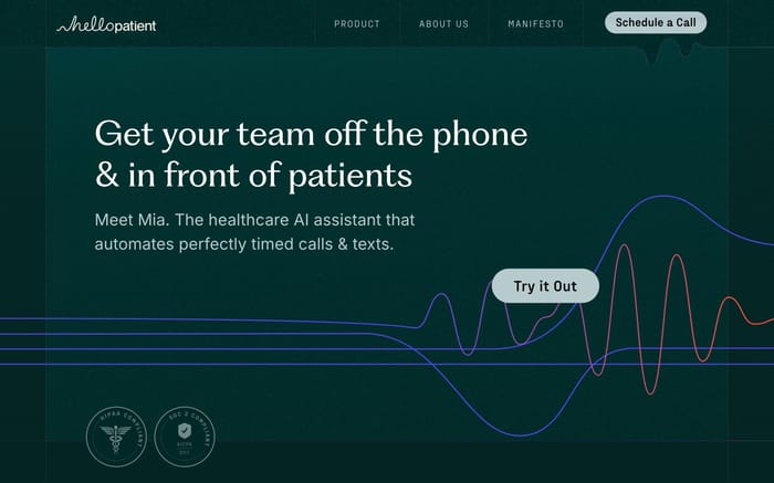 Hello Patient website preview