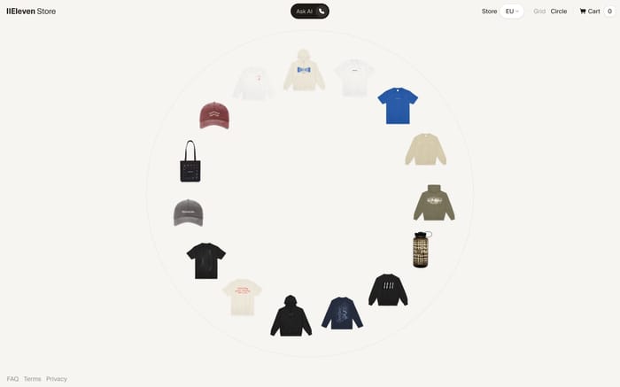 ElevenLabs Store website preview