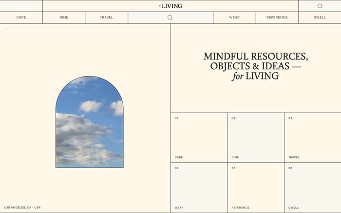For Living website preview