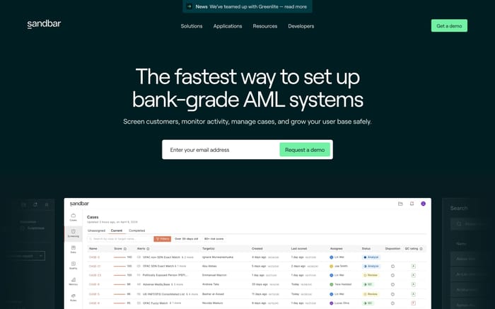 Sandbar website preview