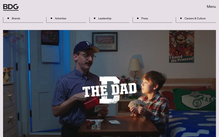 BDG website preview