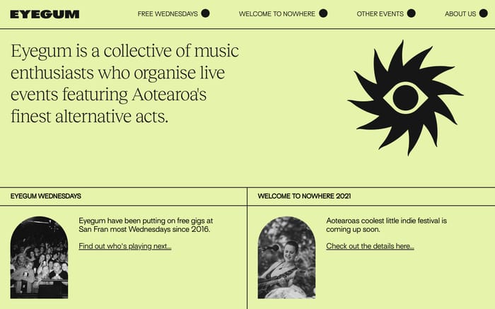 Eyegum website preview