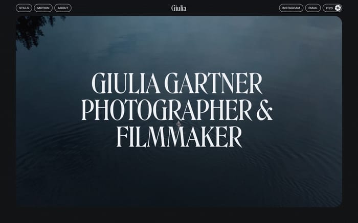 Giulia Gartner website preview