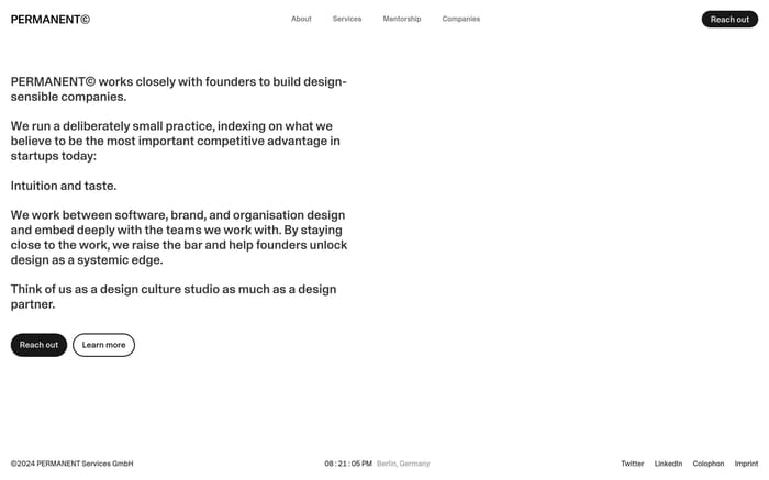 Permanent website preview