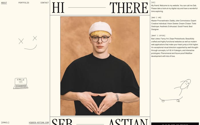 Seb-astian website preview