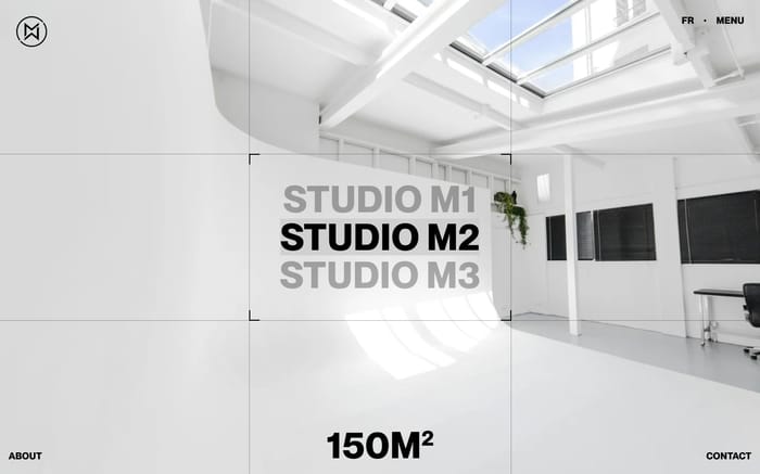 M STUDIO website preview