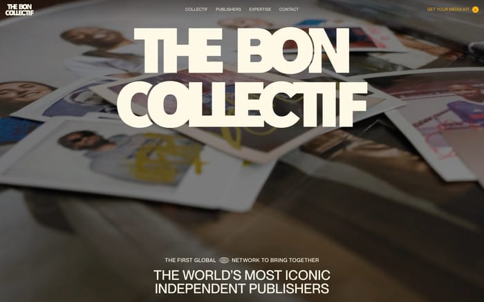 The Bon Collectif website preview