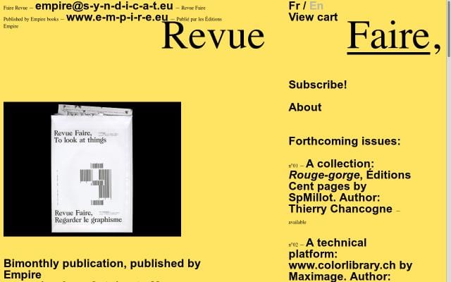 Revue-faire website preview