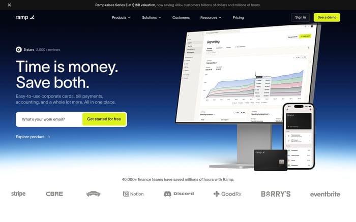 Ramp website preview