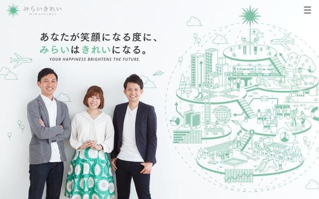 Mirai-kirei website preview