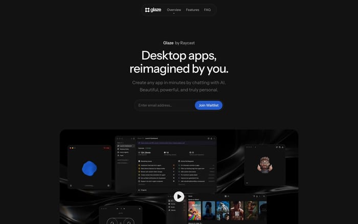 Glaze website preview