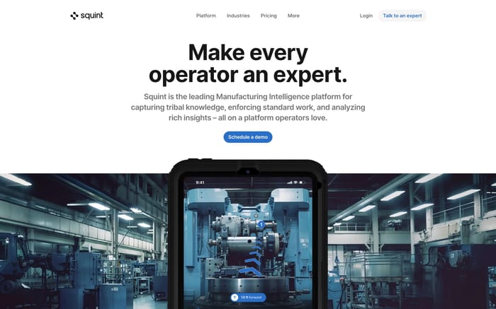 Squint website preview