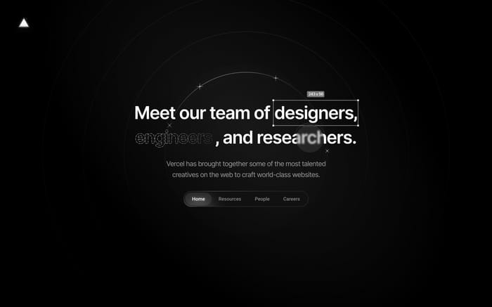 Vercel Design website preview