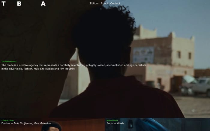 The Blade Agency website preview