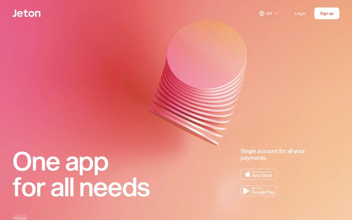 Jeton website preview
