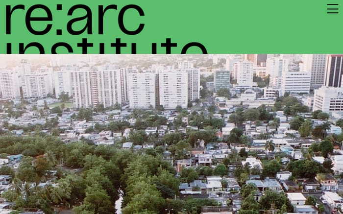 Re:arc institute website preview