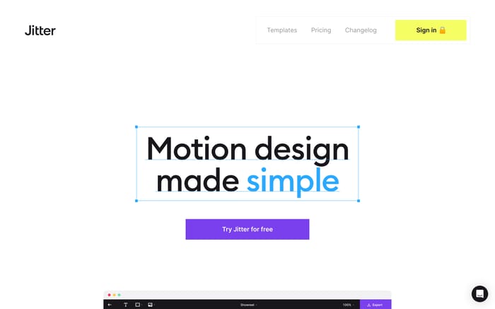 Jitter website preview
