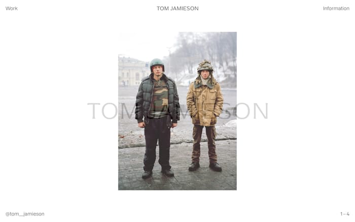 Tom Jamieson website preview